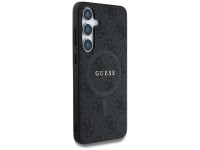 Guess Leather 4G Colored Ring Classic Logo MagSafe Case Samsung Galaxy S25 Plus black Guess Leather 4G Colored Ring Classic Logo MagSafe Case Samsung Galaxy S25 Plus black