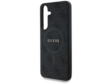Guess Leather 4G Colored Ring Classic Logo MagSafe Case Samsung Galaxy S25 Plus black Guess Leather 4G Colored Ring Classic Logo MagSafe Case Samsung Galaxy S25 Plus black