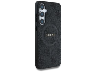 Guess Leather 4G Colored Ring Classic Logo MagSafe Case Samsung Galaxy S25 Plus black Guess Leather 4G Colored Ring Classic Logo MagSafe Case Samsung Galaxy S25 Plus black