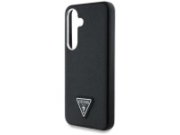 Capa MagSafe com logo triangular texturizado da Guess para Samsung Galaxy S25 - preta Capa MagSafe com logo triangular texturizado da Guess para Samsung Galaxy S25 - preta