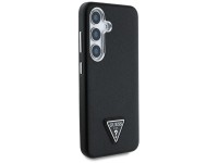 Capa MagSafe com logo triangular texturizado da Guess para Samsung Galaxy S25 - preta Capa MagSafe com logo triangular texturizado da Guess para Samsung Galaxy S25 - preta