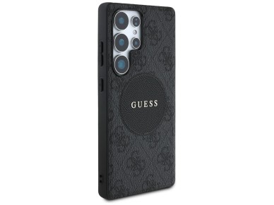 Capa Guess 4G Round Patch Classic Logo MagSafe para Samsung Galaxy S25 Ultra preta Capa Guess 4G Round Patch Classic Logo MagSafe para Samsung Galaxy S25 Ultra preta