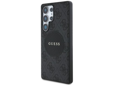 Capa Guess 4G Round Patch Classic Logo MagSafe para Samsung Galaxy S25 Ultra preta Capa Guess 4G Round Patch Classic Logo MagSafe para Samsung Galaxy S25 Ultra preta
