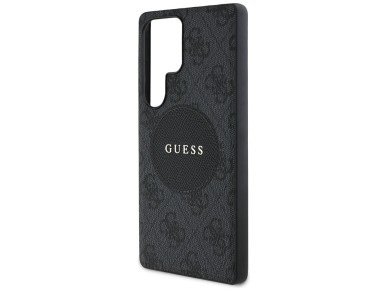 Capa Guess 4G Round Patch Classic Logo MagSafe para Samsung Galaxy S25 Ultra preta Capa Guess 4G Round Patch Classic Logo MagSafe para Samsung Galaxy S25 Ultra preta