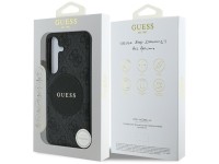 Guess 4G Round Patch Classic Logo MagSafe case for Samsung Galaxy S25 Plus black Guess 4G Round Patch Classic Logo MagSafe case for Samsung Galaxy S25 Plus black