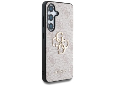 Guess Big 4G Logo Classic Logo Case for Samsung Galaxy S25 Plus Pink
