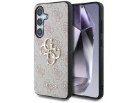 Guess Big 4G Logo Classic Logo Case for Samsung Galaxy S25 Plus Pink