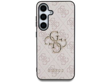 Guess Big 4G Logo Classic Logo Case for Samsung Galaxy S25 Plus Pink