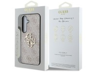 Guess Big 4G Logo Classic Logo Case for Samsung Galaxy S25 Plus Pink
