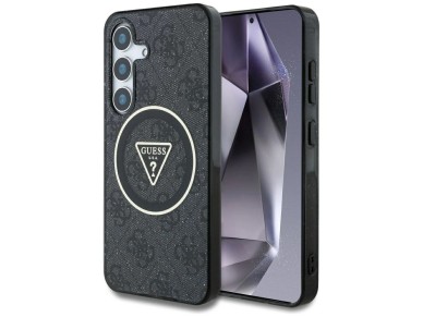 Guess 4G Glitter Triangle Buttons MagSafe Case for Samsung Galaxy S25 Plus Black Guess 4G Glitter Triangle Buttons MagSafe Case for Samsung Galaxy S25 Plus Black