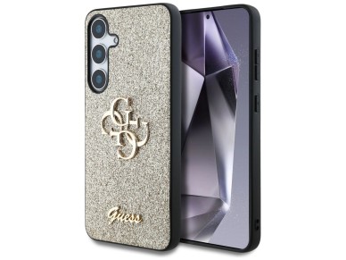 Guess Fixed Glitter Big 4G Metal Logo case for Samsung Galaxy S25 Plus gold Guess Fixed Glitter Big 4G Metal Logo case for Samsung Galaxy S25 Plus gold