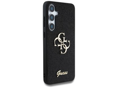 Guess Fixed Glitter Big 4G Metal Logo case for Samsung Galaxy S25 Plus black