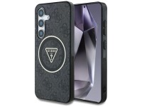 Funda Guess 4G con botones triangulares brillantes y MagSafe para Samsung Galaxy S25 Plus, color neg Funda Guess 4G con botones triangulares brillantes y MagSafe para Samsung Galaxy S25 Plus, color neg