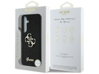 Capa Guess Fixed Glitter Big 4G Metal Logo para Samsung Galaxy S25 Plus preta