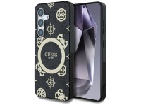 Guess 4G Background Gold Electroplated Peony Pattern MagSafe case for Samsung Galaxy S25 black Guess 4G Background Gold Electroplated Peony Pattern MagSafe case for Samsung Galaxy S25 black