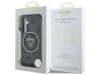 Funda Guess 4G con botones triangulares brillantes y MagSafe para Samsung Galaxy S25 Plus, color neg Funda Guess 4G con botones triangulares brillantes y MagSafe para Samsung Galaxy S25 Plus, color neg