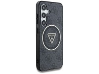 Funda Guess 4G con botones triangulares brillantes y MagSafe para Samsung Galaxy S25 Plus, color neg Funda Guess 4G con botones triangulares brillantes y MagSafe para Samsung Galaxy S25 Plus, color neg