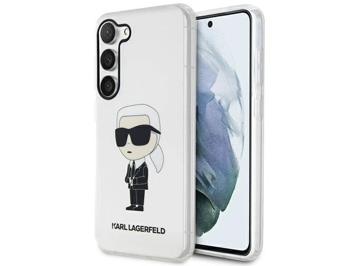 Karl Lagerfeld KLHCS23SHNIKTCT S23 S911 estuche rígido transparente Ikonik Karl Lagerfeld