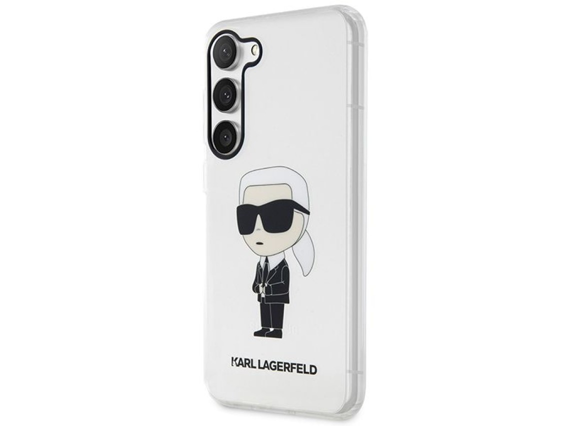 Karl Lagerfeld KLHCS23SHNIKTCT S23 S911 estuche rígido transparente Ikonik Karl Lagerfeld