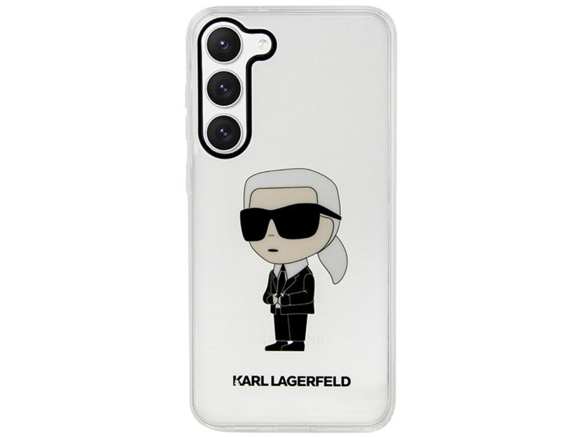 Karl Lagerfeld KLHCS23SHNIKTCT S23 S911 estuche rígido transparente Ikonik Karl Lagerfeld
