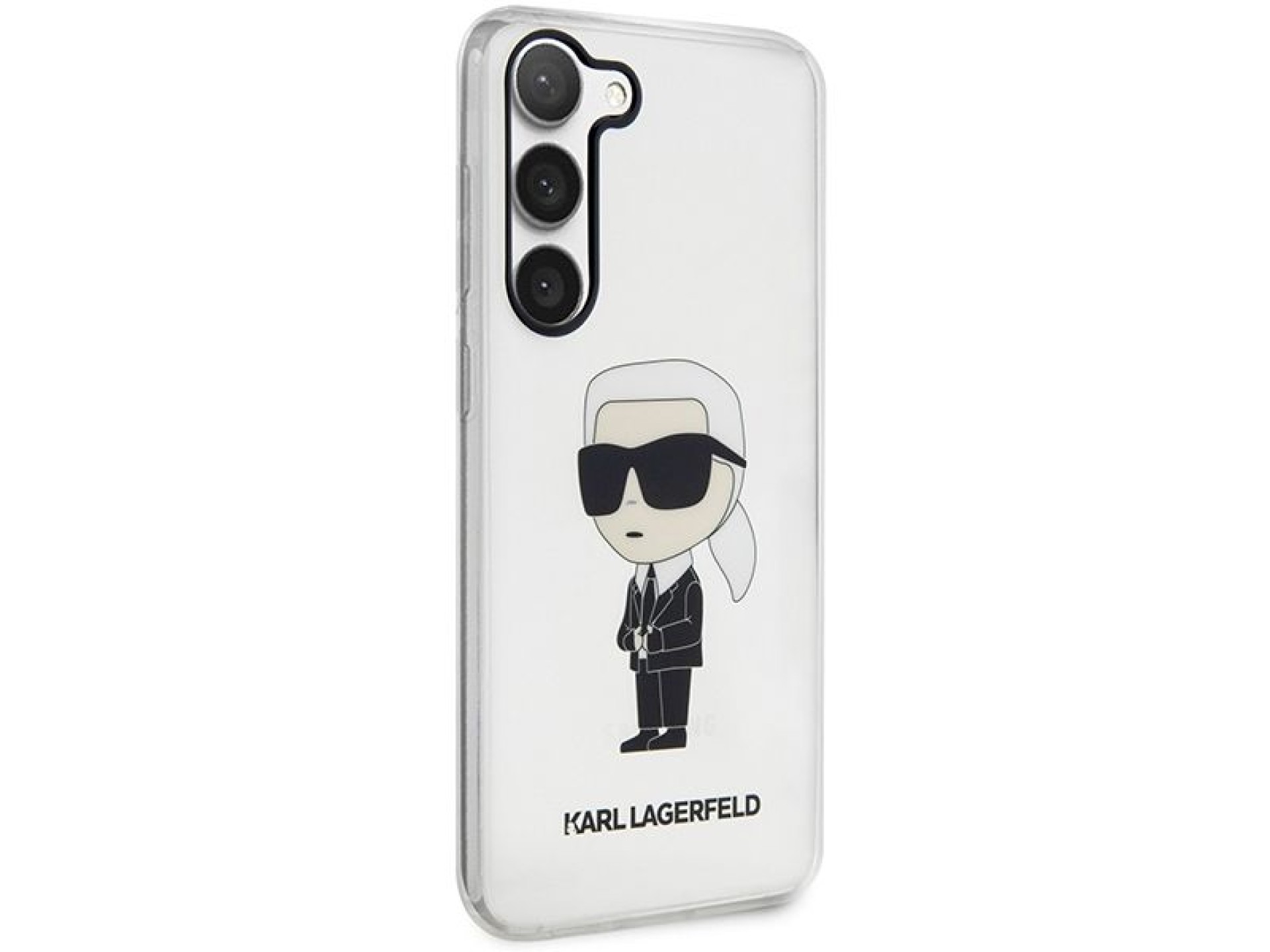 Karl Lagerfeld KLHCS23SHNIKTCT S23 S911 estuche rígido transparente Ikonik Karl Lagerfeld