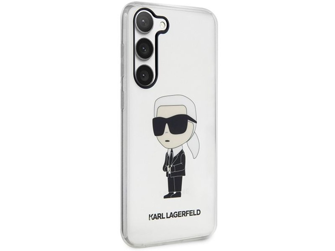 Karl Lagerfeld KLHCS23SHNIKTCT S23 S911 estuche rígido transparente Ikonik Karl Lagerfeld