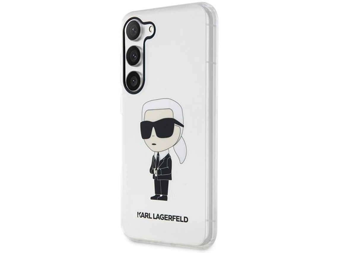 Karl Lagerfeld KLHCS23MHNIKTCT S23+ S916 transparent hardcase Ikonik Karl Lagerfeld