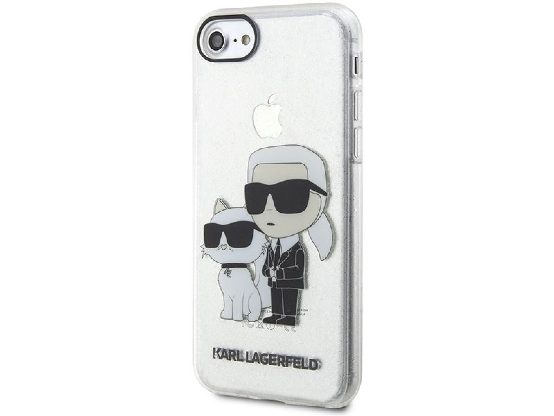 Karl Lagerfeld KLHCI8HNKCTGT iPhone 7/8/ SE 2020 / SE 2022 transparent hardcase Gliter Karl&Choupett