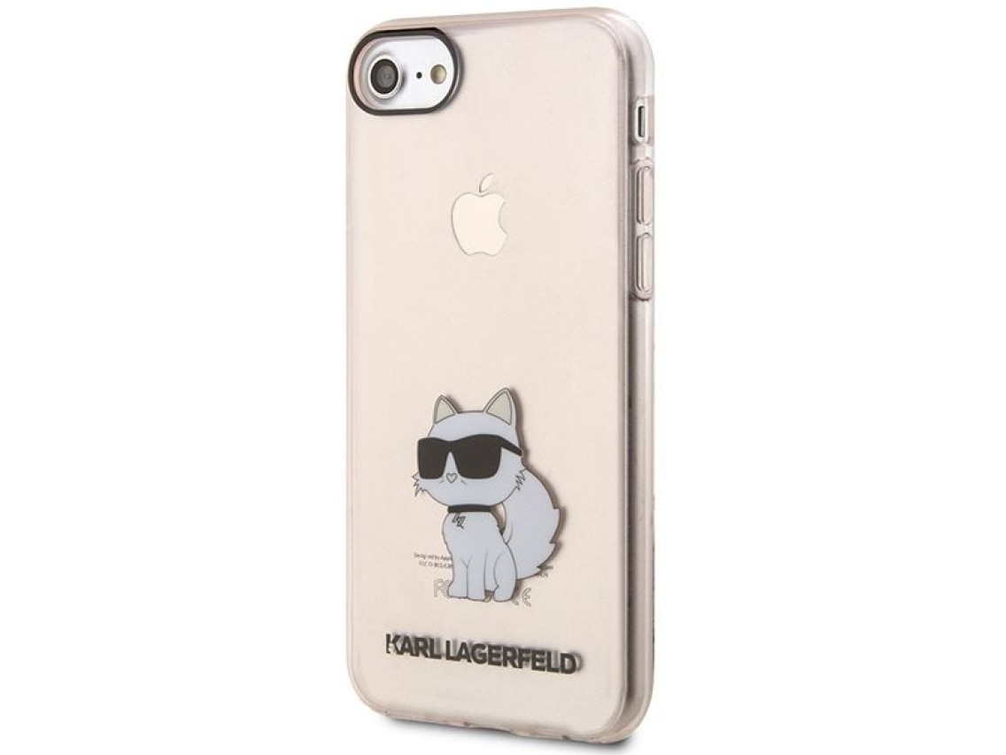Karl Lagerfeld KLHCI8HNCHTCP iPhone 7/8/ SE 2020 / SE 2022 capa rígida rosa/rosa Ikonik Choupette