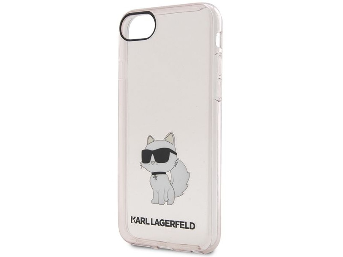 Karl Lagerfeld KLHCI8HNCHTCP iPhone 7/8/ SE 2020 / SE 2022 capa rígida rosa/rosa Ikonik Choupette