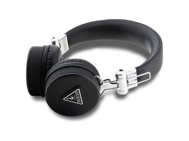Auriculares supraaurales Bluetooth Guess ENC GUBH70PGTSPSK, color negro/negro, dise�o cl�sico redond