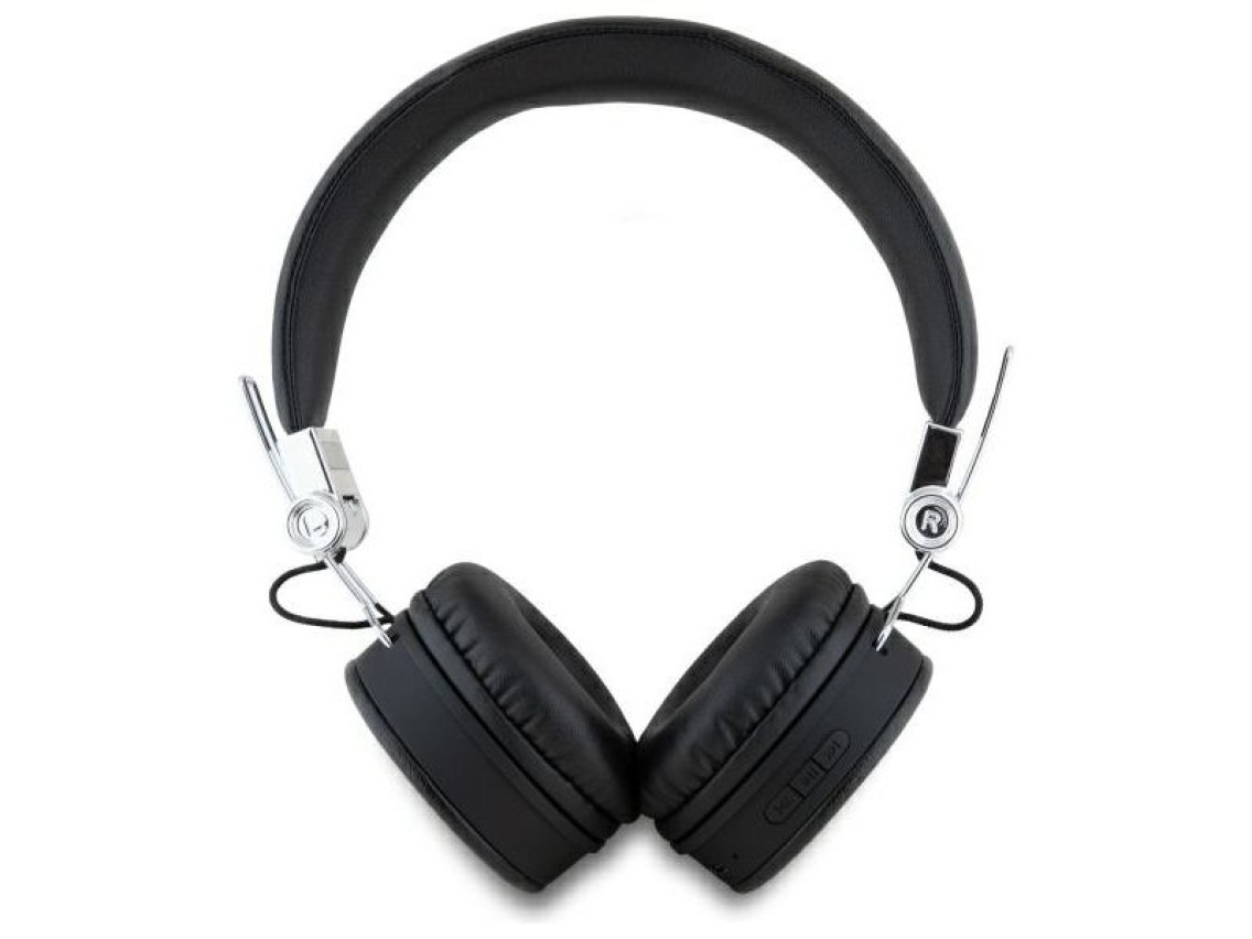 Fones de ouvido supra-auriculares Guess Bluetooth ENC GUBH70PGTSPSK, pretos/pretos com textura granu