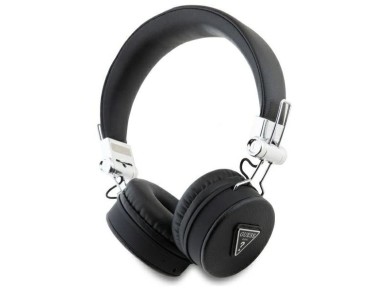 Auriculares supraaurales Bluetooth Guess ENC GUBH70PGTSPSK, color negro/negro, dise�o cl�sico redond