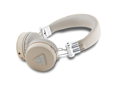 Fones de ouvido supra-auriculares Bluetooth Guess ENC GUBH70PGTSPSE bege/bege granulado, formato cl�