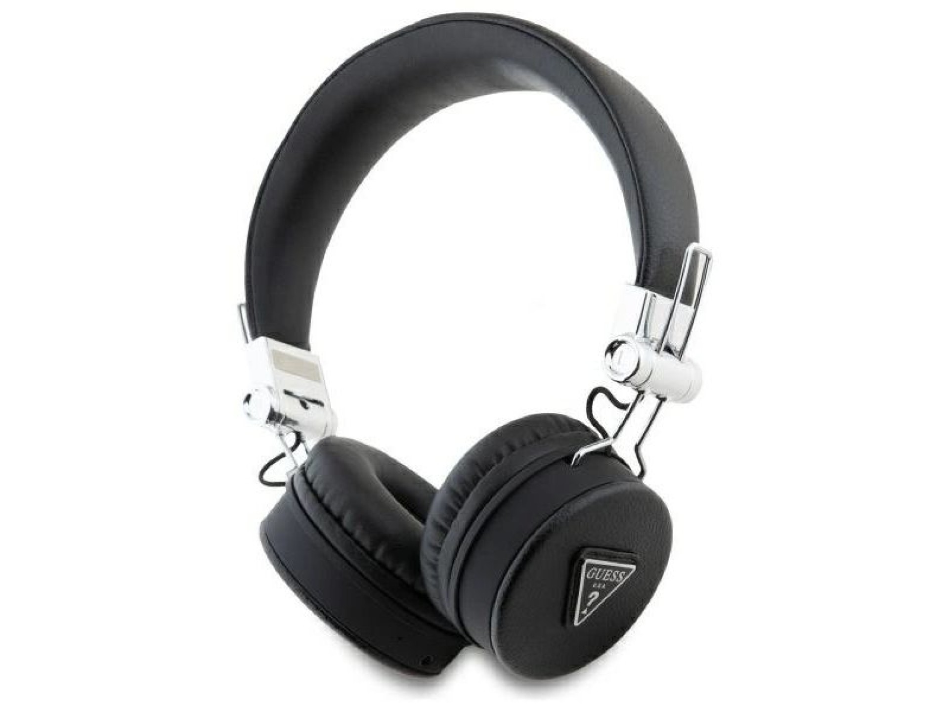 Fones de ouvido supra-auriculares Guess Bluetooth ENC GUBH70PGTSPSK, pretos/pretos com textura granu