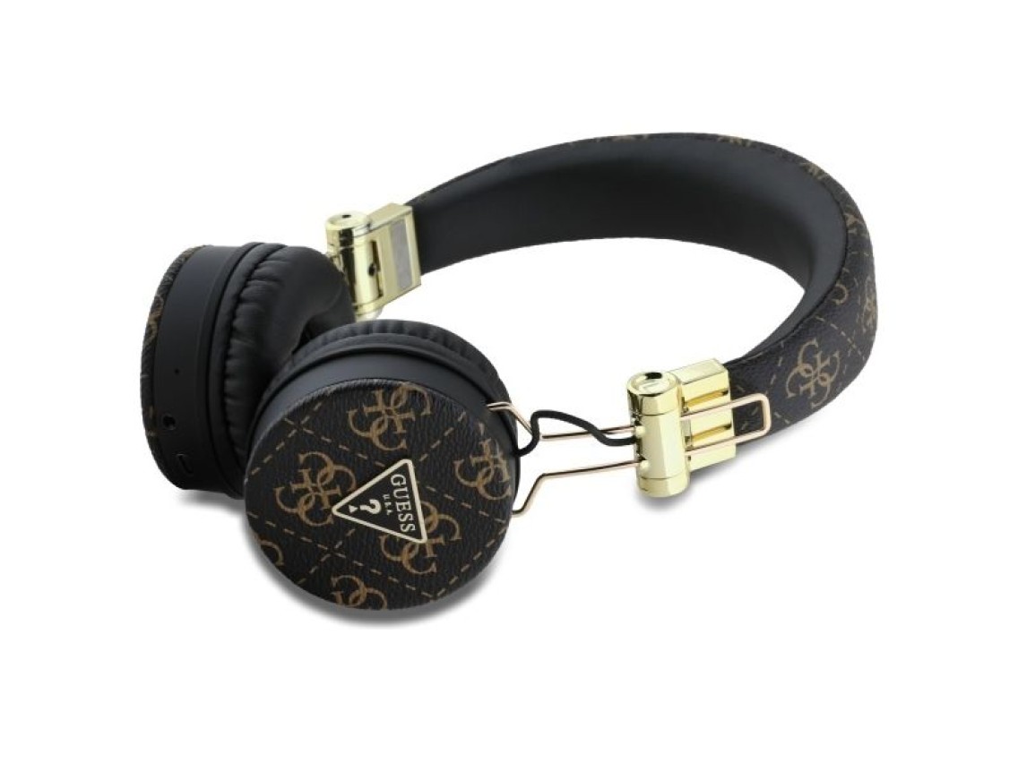 Guess Bluetooth ENC GUBH70E4PTMK on-ear headphones black/black 4G Triangle Round Shape
