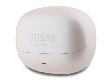 Guess Bluetooth Headphones GUTWST88MCTGP TWS + Docking Station Pink Capsule Printed Logo Guess Bluetooth Headphones GUTWST88MCTGP TWS + Docking Station Pink Capsule Printed Logo