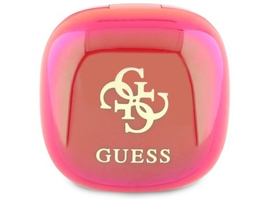 Fones de ouvido Bluetooth Guess GUTWSJ144ESF TWS + base de carregamento f�csia/f�csia iridescente 4G