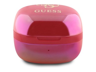 Fones de ouvido Bluetooth Guess GUTWSJ144ESF TWS + base de carregamento f�csia/f�csia iridescente 4G