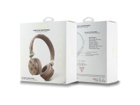 Guess Bluetooth ENC GUBH70EPOSMW Brown/Brown Peony Script Round Shape Headphones Guess Bluetooth ENC GUBH70EPOSMW Brown/Brown Peony Script Round Shape Headphones