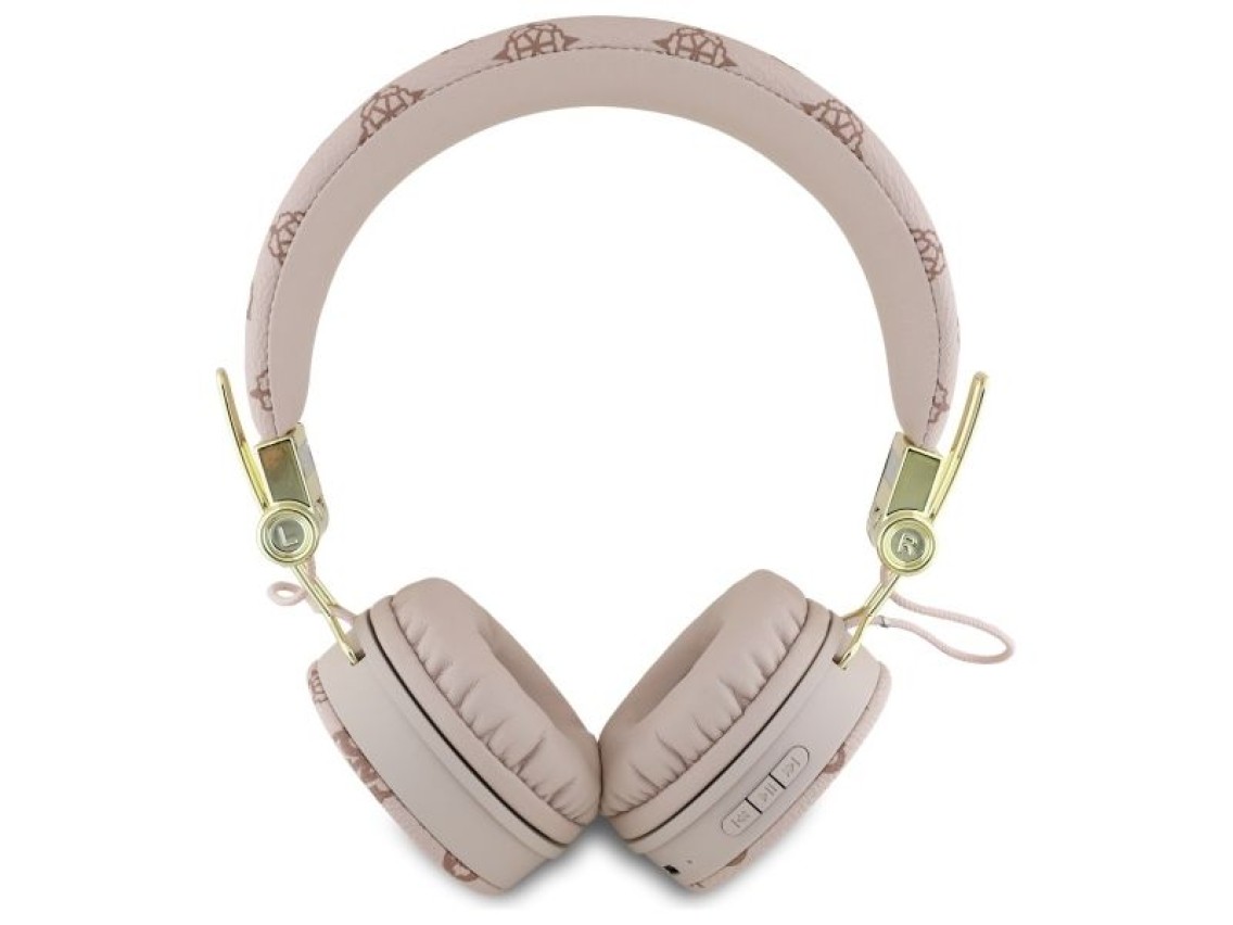 Guess Bluetooth ENC GUBH70EPOSMW Brown/Brown Peony Script Round Shape Headphones
