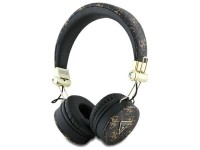 Auriculares supraaurales Bluetooth Guess ENC GUBH70E4PTMK negros/negros 4G con forma triangular y re