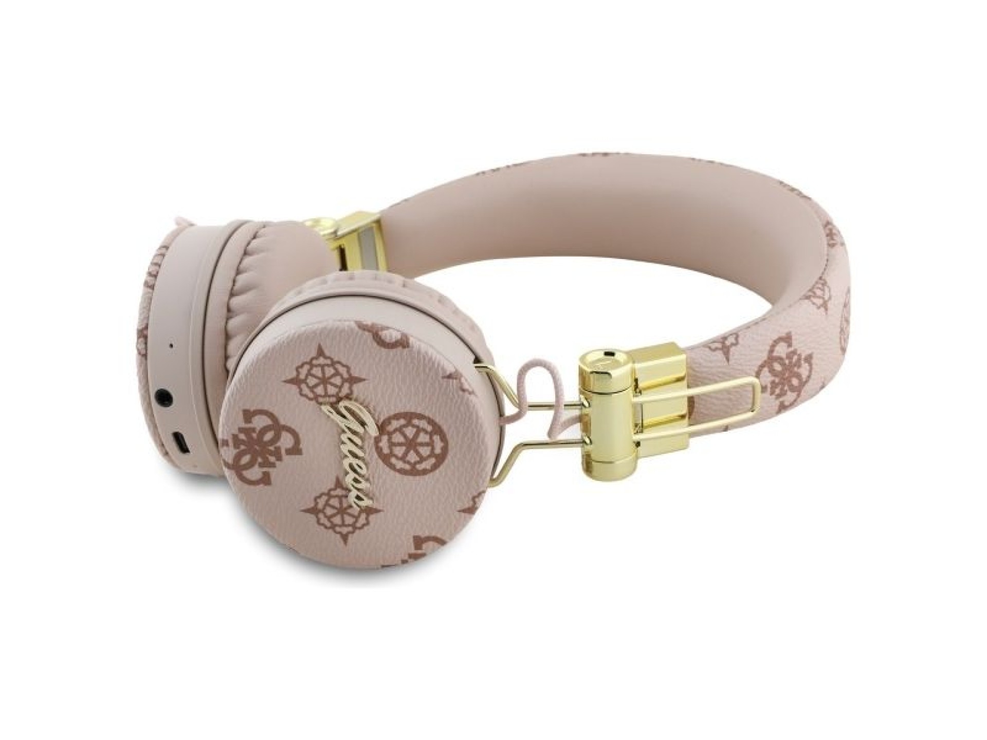Guess Bluetooth ENC GUBH70EPOSMW Brown/Brown Peony Script Round Shape Headphones
