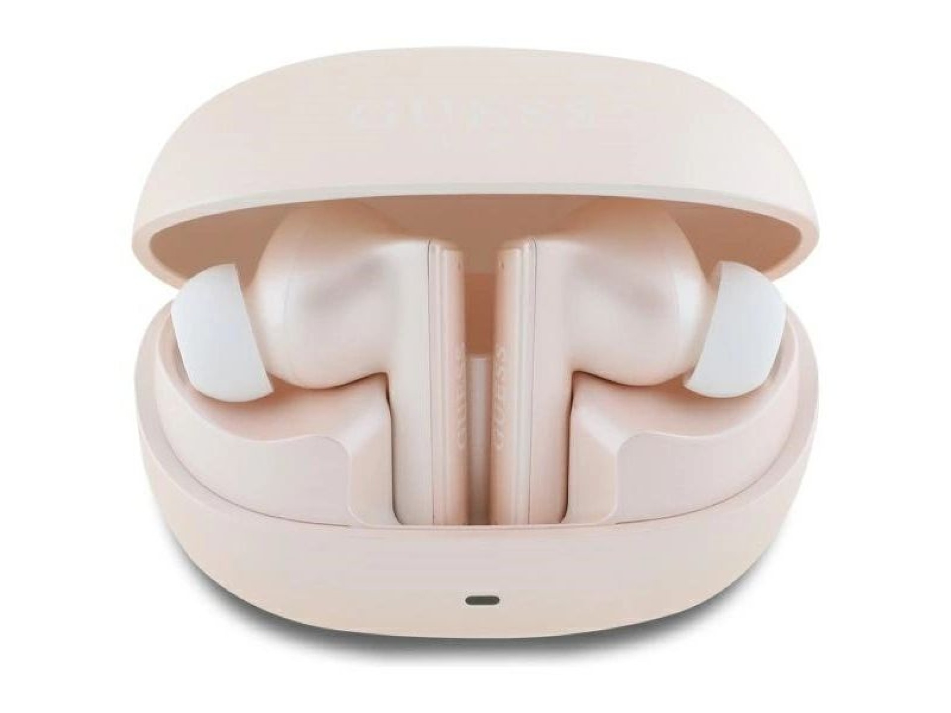Guess Bluetooth Headphones GUTWST88MCTGP TWS + Docking Station Pink Capsule Printed Logo