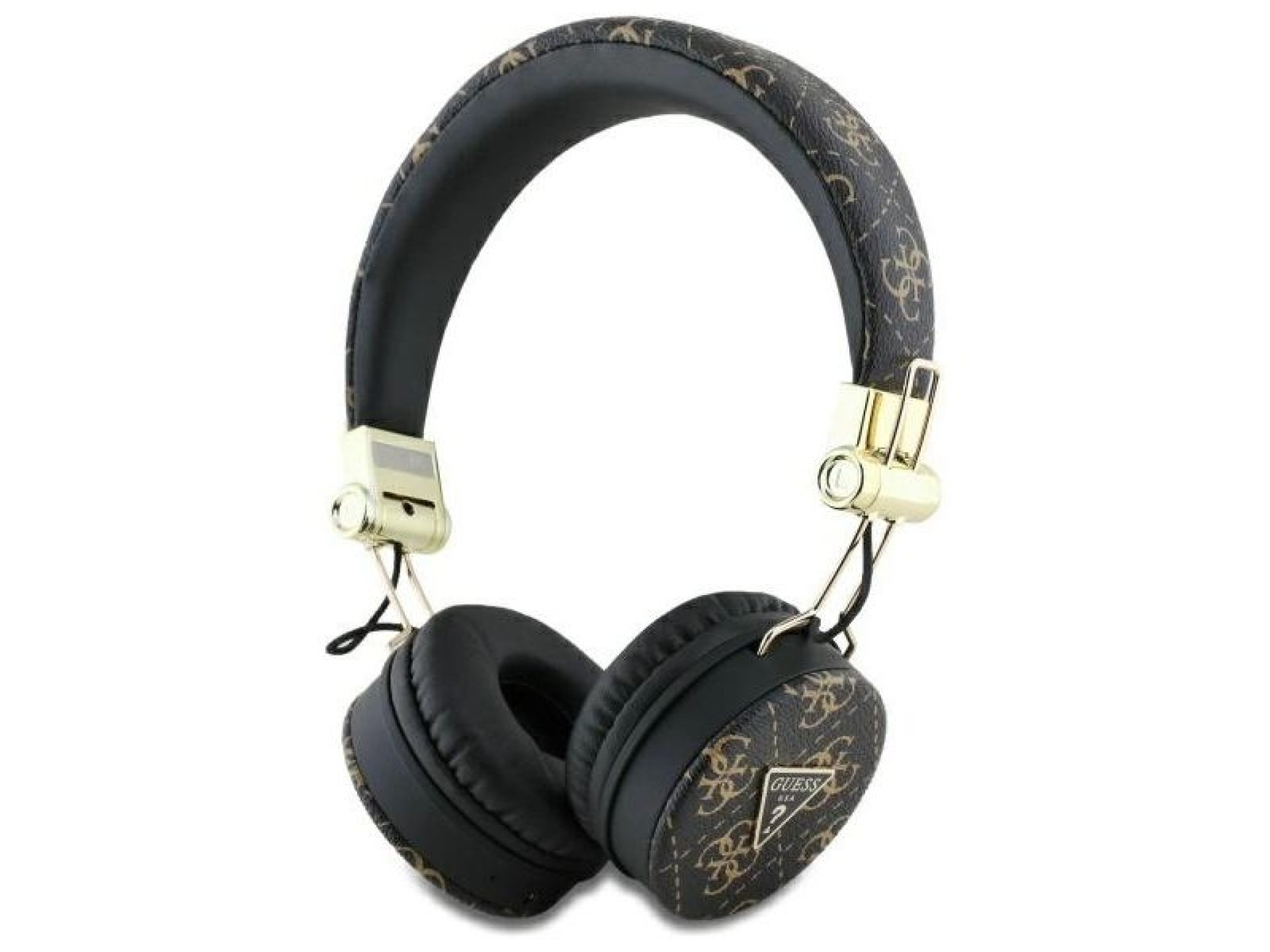 Guess Bluetooth ENC GUBH70E4PTMK on-ear headphones black/black 4G Triangle Round Shape