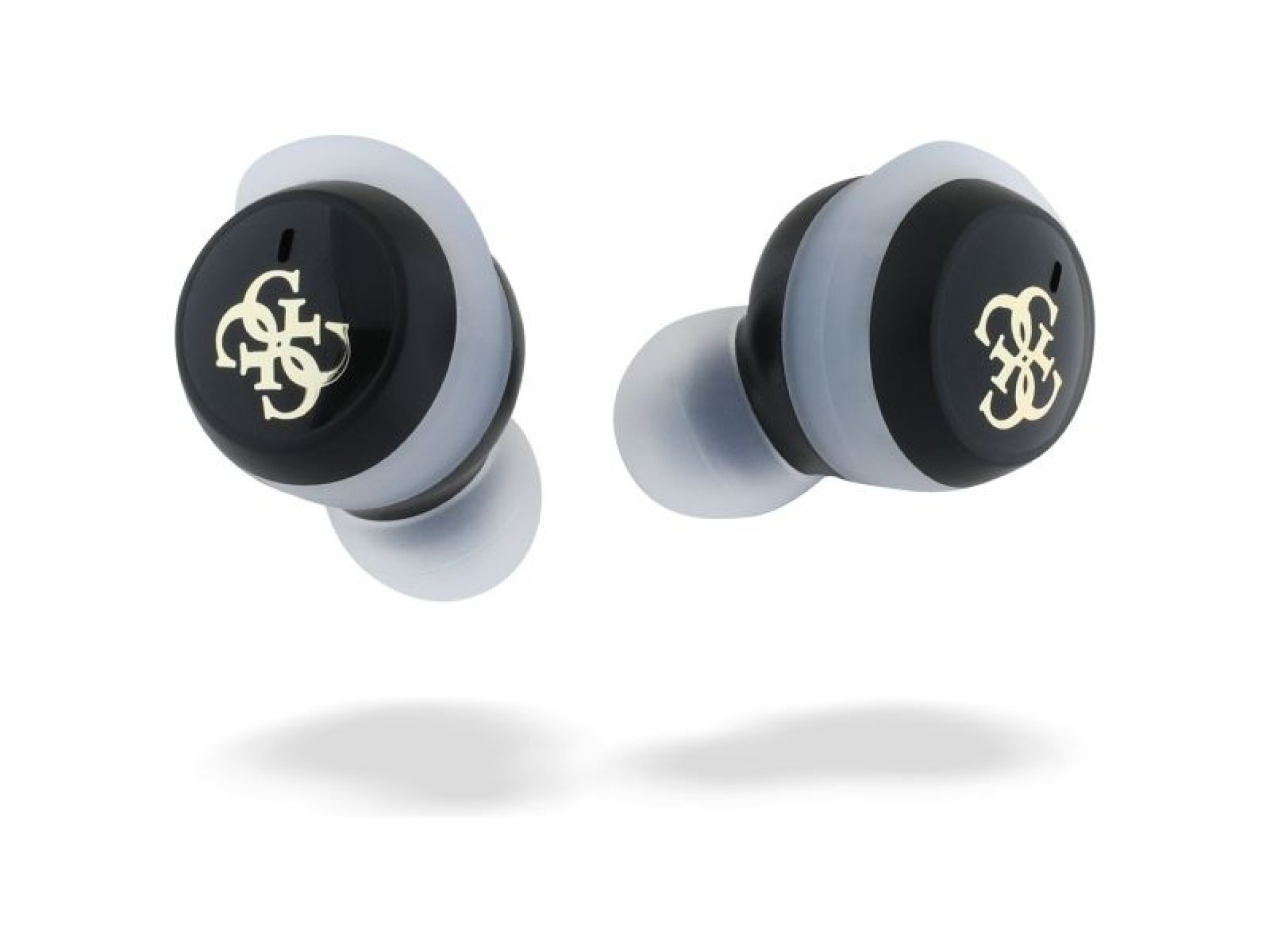 Guess Bluetooth headphones GUTWSJ144ESK TWS + docking station black/black Iridescent 4G Printed Logo