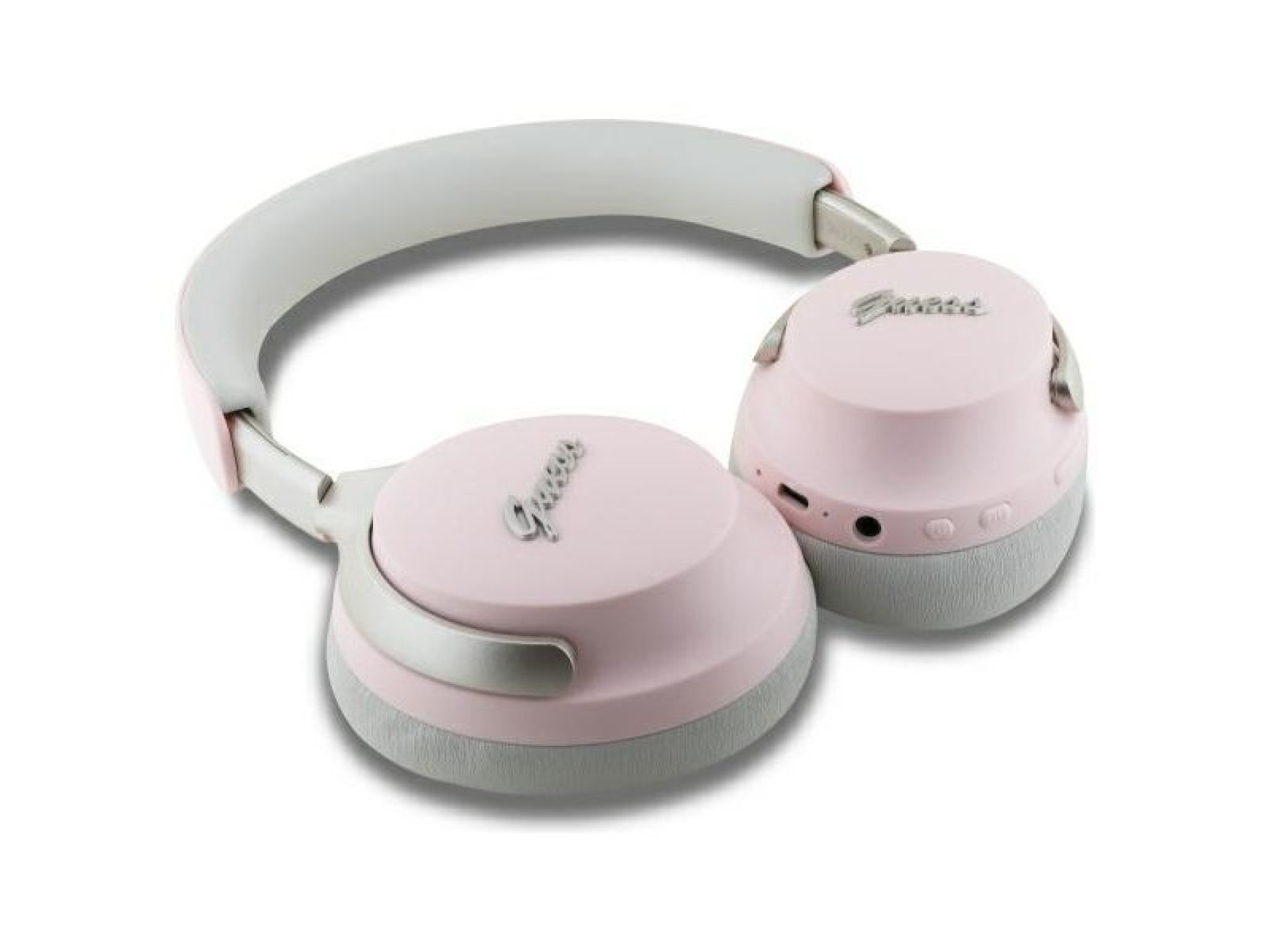 Guess Bluetooth ANC/ENC Headphones GUBHC22PSBCSMP Pink DB Metal Script Logo