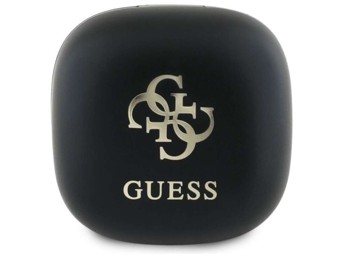 Guess Bluetooth headphones GUTWSJ144ESK TWS + docking station black/black Iridescent 4G Printed Logo