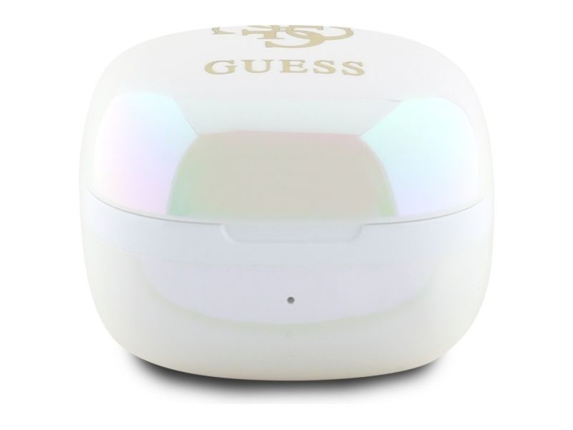 Guess Bluetooth headphones GUTWSJ144ESH TWS + docking station white/white Iridescent 4G Printed Logo