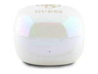 Guess Bluetooth headphones GUTWSJ144ESH TWS + docking station white/white Iridescent 4G Printed Logo